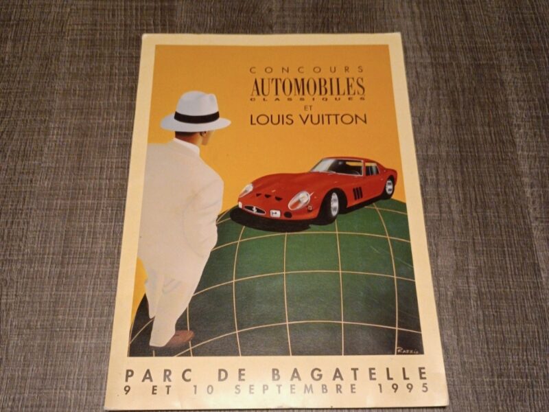 Pochette Concours d'élégance automobile bagatelle 1995